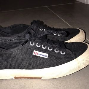 Black Superga Sneaker- 2750 Cotu
